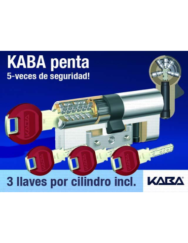 KABA penta - Doble cilindro de perfil